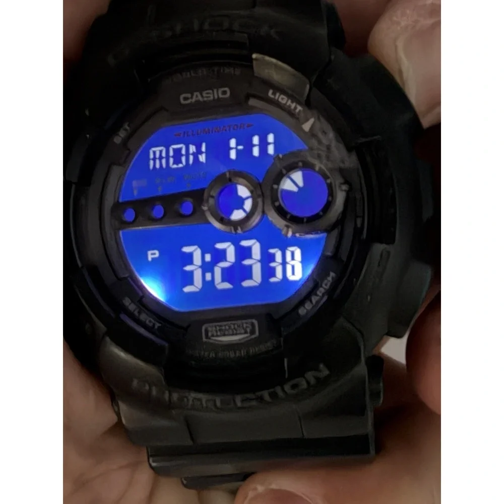 Casio G-Shock GD-100‎ New Battery Mod 3263 48MM 8.5